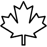 Canadian maple leaf icon for furniture made in Canada